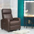 Recliner Sofa Wingback Chair with Massage Function-Brown - Color: Brown D681-HW64114CF