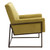 26" Olive Green And Bronze Velvet Arm Chair N270-556478
