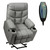 Electric Power Lift Recliner Massage Sofa-Light Gray - Color: Light Gray D681-HW65587SL+