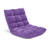 Adjustable 14-position Cushioned Floor Chair-Purple - Color: Purple D681-HV10355VT