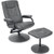 360?° Swivel Recliner Chair with Ottoman-Gray - Color: Gray D681-HW51430GR