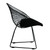 32" Black Metal Lounge Chair with Pad N270-520670