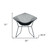 32" Black Metal Lounge Chair with Pad N270-520670