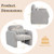 Modern Accent Chair with Waist Pillow and Armrests for Living Room Bedroom-Gray - Color: Gray D681-HV10688GR