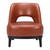 26" Brown And Black Faux Leather Lounge Chair N270-556459