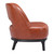 26" Brown And Black Faux Leather Lounge Chair N270-556459