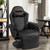 Ergonomic High Back Massage Gaming Chair with Pillow-Black - Color: Black D681-HW63196BK