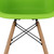 28" Green And Brown Heavy Duty Plastic And Solid Wood Low Back Counter Height Bar Chair N270-520678