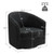 Assembly Accent Chair with 360-Degree Swivel Metal Base for Living Room - Color: Black D681-HV10064