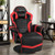 Ergonomic High Back Massage Gaming Chair with Pillow-Red - Color: Red D681-HW63196RE