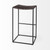 30" Brown And Black Leather And Iron Backless Bar Height Bar Chair N270-393450