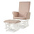 Baby Nursery Relax Rocker Rocking Chair Glider and Ottoman Cushion Set-Pink - Color: Pink D681-JV10395PI
