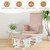 Baby Nursery Relax Rocker Rocking Chair Glider and Ottoman Cushion Set-Pink - Color: Pink D681-JV10395PI