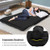 6-Position Foldable Floor Sofa Bed with Detachable Cloth Cover-Black - Color: Black D681-HW66174HS