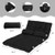 6-Position Foldable Floor Sofa Bed with Detachable Cloth Cover-Black - Color: Black D681-HW66174HS