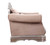 42" Cherry Blossom Pink And Silver Velvet Tufted Arm Chair And Toss Pillow N270-347294