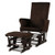 Baby Nursery Relax Rocker Rocking Chair Glider and Ottoman Cushion Set-Brown - Color: Brown D681-JV10395CF