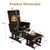 Baby Nursery Relax Rocker Rocking Chair Glider and Ottoman Cushion Set-Brown - Color: Brown D681-JV10395CF