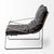 Black Leather Body Accent Chair With Metal Frame N270-380633
