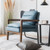 Single Sofa Chair with Extra-Thick Padded Backrest and Seat Cushion-Blue - Color: Blue D681-HV10168BL
