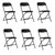 6pcs Injection Molding Classic Garden Plastic Folding Chair Black T575-S0671371690 6pcs Injection Molding Classic Garden Plastic Folding Chair Black T575-S0671371690