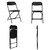 6pcs Injection Molding Classic Garden Plastic Folding Chair Black T575-S0671371690 6pcs Injection Molding Classic Garden Plastic Folding Chair Black T575-S0671371690