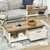 Coffee Table-Moose Brown, Arctic White T575-S0671368700 Coffee Table-Moose Brown, Arctic White T575-S0671368700
