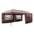 3 x 6m Two Windows Practical Waterproof Folding Tent Dark Coffee  Folding Tent T575-S0671273292 3 x 6m Two Windows Practical Waterproof Folding Tent Dark Coffee  Folding Tent T575-S0671273292