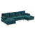 U-Shaped 4-Seat Indoor Modular Sofa Blue-Green Color T575-S0671443280 U-Shaped 4-Seat Indoor Modular Sofa Blue-Green Color T575-S0671443280