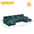 U-Shaped 4-Seat Indoor Modular Sofa Blue-Green Color T575-S0671443280 U-Shaped 4-Seat Indoor Modular Sofa Blue-Green Color T575-S0671443280