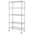 5-Tier NSF-Certified Steel Wire Shelving with Wheels Chrome T575-S0671293594 5-Tier NSF-Certified Steel Wire Shelving with Wheels Chrome T575-S0671293594