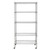 5-Tier NSF-Certified Steel Wire Shelving with Wheels Chrome T575-S0671293594 5-Tier NSF-Certified Steel Wire Shelving with Wheels Chrome T575-S0671293594