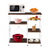 3-Tier Industrial Kitchen Baker's Rack Utility Microwave Oven Stand Storage Cart Workstation Shelf T575-S0671275698