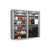 Double Rows 9 Lattices Combination Style Shoe Cabinet Gray T575-S0671296471