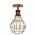 Ceiling Light Vintage wire cage Shade Modern Style Fitting Metal Flush Mount~1532 T575-S0671386719