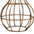Ceiling Light Vintage wire cage Shade Modern Style Fitting Metal Flush Mount~1532 T575-S0671386719