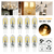 10pcs G4 12SMD Light Bulbs DC 12V Dimmable Warm White 2835 LED Replacment T575-S0671288848