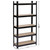 5 Tier Heavy Duty Metal Shelving Rack Unit Garage Storage Shelf Black UK T575-S0671271464
