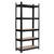 5 Tier Heavy Duty Metal Shelving Rack Unit Garage Storage Shelf Black UK T575-S0671271464