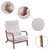 High Back Solid Wood Armrest Backrest Iron Frame Teddy Velvet Indoor Leisure Chair Off-White T575-S0671298710 High Back Solid Wood Armrest Backrest Iron Frame Teddy Velvet Indoor Leisure Chair Off-White T575-S0671298710