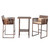 Outdoor 3 Piece Patio Bar Set, Bar Height Bistro Table Set for 2 People, High Top Wicker Bar Stools T575-S0671435387 Outdoor 3 Piece Patio Bar Set, Bar Height Bistro Table Set for 2 People, High Top Wicker Bar Stools T575-S0671435387