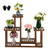 4-Story 7-Seat Indoor And Outdoor Multi-Function Carbonized Wood Plant Stand T575-S0671279798