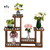 4-Story 7-Seat Indoor And Outdoor Multi-Function Carbonized Wood Plant Stand T575-S0671279798