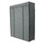 5-Layer 12-Compartment Non-woven Fabric Wardrobe Portable Closet Gray (133x46x170cm) T575-S0671299506