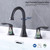 2-Handle 8 inch Widespread Bathroom Sink Faucet ?Oil-Rubbed Bronze Lavatory Faucet 3 Hole 360?° Swi T575-S0671292077