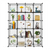 20-Cube Organizer Cube Storage Storage Shelves Wire Cube Storage Origami Shelves Metal Grid Multifu T575-S0671291555
