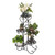4 Potted Rounded Flower Metal Shelves Plant Pot Stand Decoration for Indoor Outdoor Garden Black T575-S0671281918