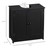 Bathroom Cabinet with 2 Doors and Shelf Bathroom Vanity black-AS T575-S0671266720