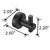 Round Base Wall Hanging Hook with Screws- Matte Black Hook, 4 Pack, for Entry Shoe Cabinet, Wardrob T575-S0671294916 Round Base Wall Hanging Hook with Screws- Matte Black Hook, 4 Pack, for Entry Shoe Cabinet, Wardrob T575-S0671294916