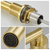 Gold Bathroom Faucet 2 Handle 8 Inch Bathroom Sink Faucets Stainless Steel 3 Hole Widespread with P T575-S0671275573